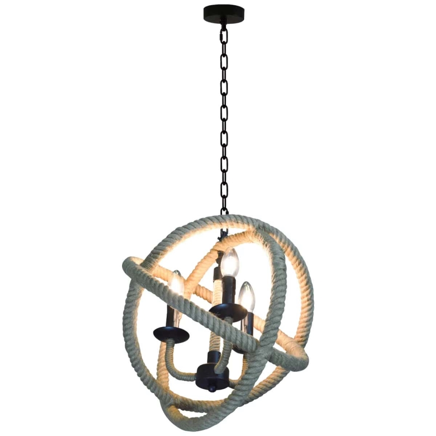 LED Lühter ROPE GLOBO 3xE14/4,3W/230V