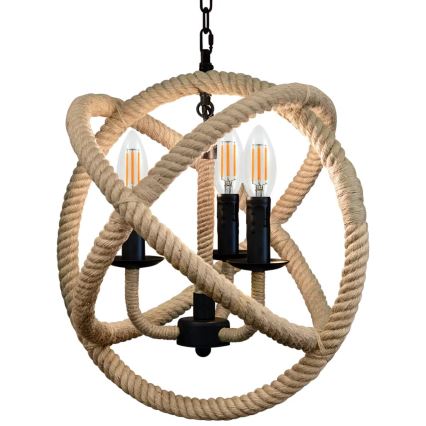 LED Lühter ROPE GLOBO 3xE14/4,3W/230V