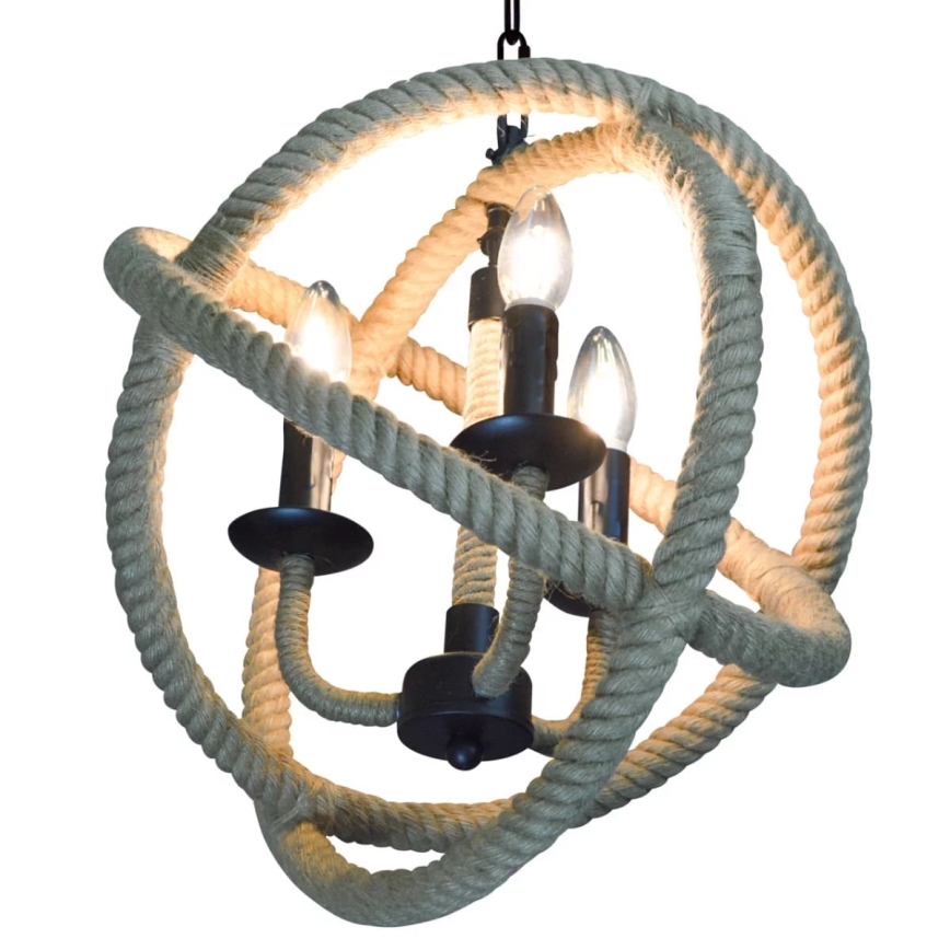 LED Lühter ROPE GLOBO 3xE14/4,3W/230V
