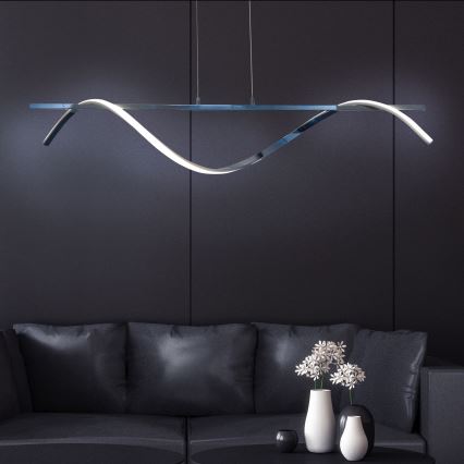 LED Lühter RUMBA LED/23W/230V 4000K läikiv kroom