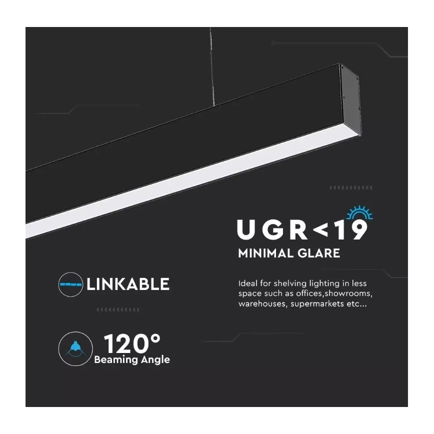 LED Lühter SAMSUNG CHIP LED/40W/230V 3000K/4000K/6400K