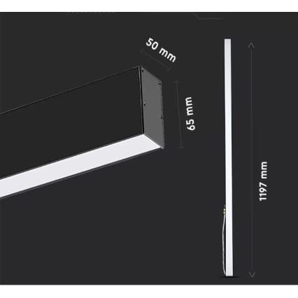 LED Lühter SAMSUNG CHIP LED/40W/230V 3000K/4000K/6400K