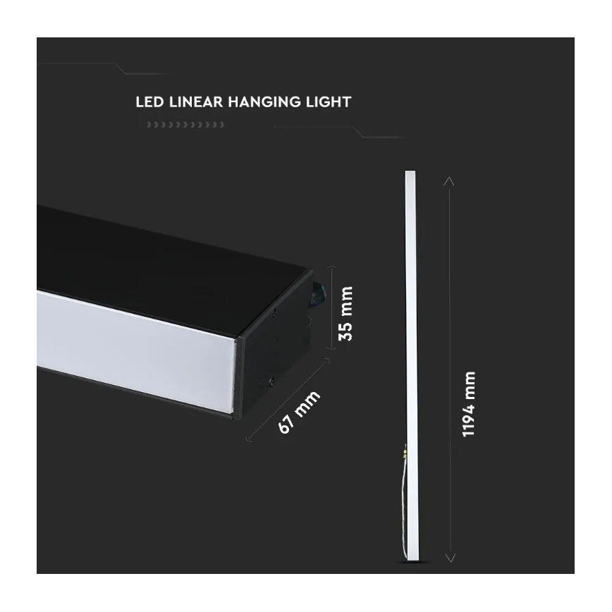 LED Lühter SAMSUNG CHIP LED/40W/230V 6400K must