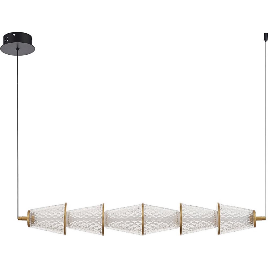 LED Lühter SANSA LED/11W/230V kuldne/läbipaistev