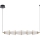 LED Lühter SANSA LED/11W/230V kuldne/läbipaistev