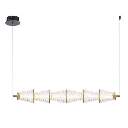LED Lühter SANSA LED/11W/230V kuldne/läbipaistev