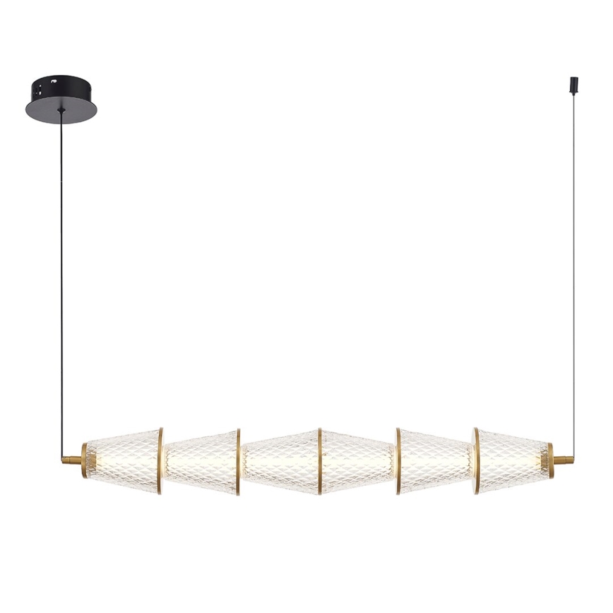 LED Lühter SANSA LED/11W/230V kuldne/läbipaistev