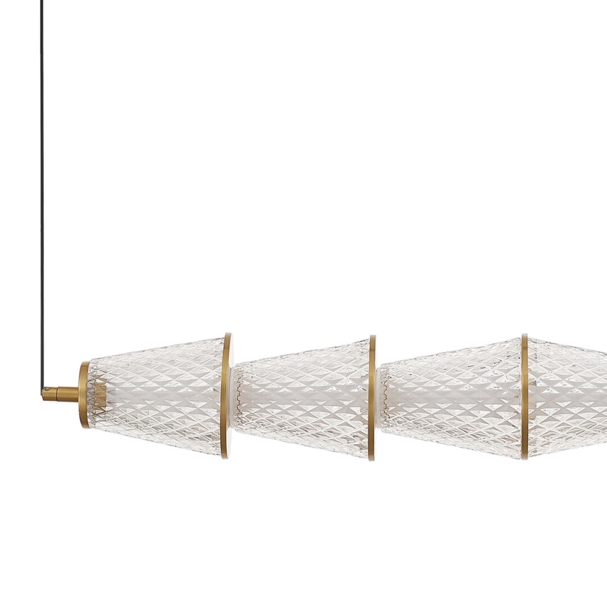LED Lühter SANSA LED/11W/230V kuldne/läbipaistev