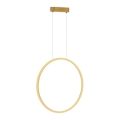 LED Lühter SATURNO LED/28W/230V d. 50 cm IP44 kuldne