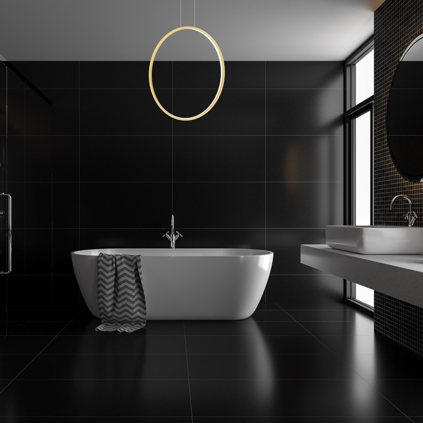 LED Lühter SATURNO LED/46W/230V d. 80 cm IP44 kuldne