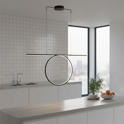 LED-lühter traadil ODETTA LED/42W/230V 4000K must