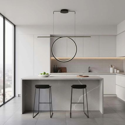 LED-lühter traadil ODETTA LED/42W/230V 4000K must