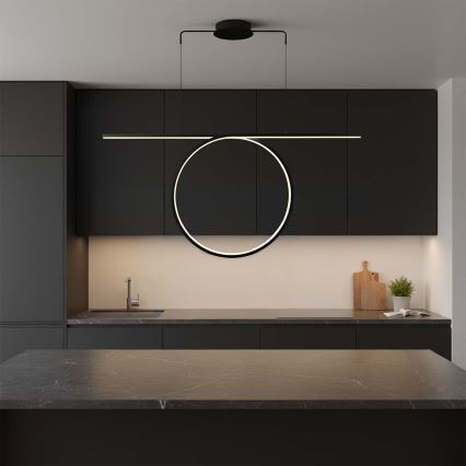 LED-lühter traadil ODETTA LED/42W/230V 4000K must