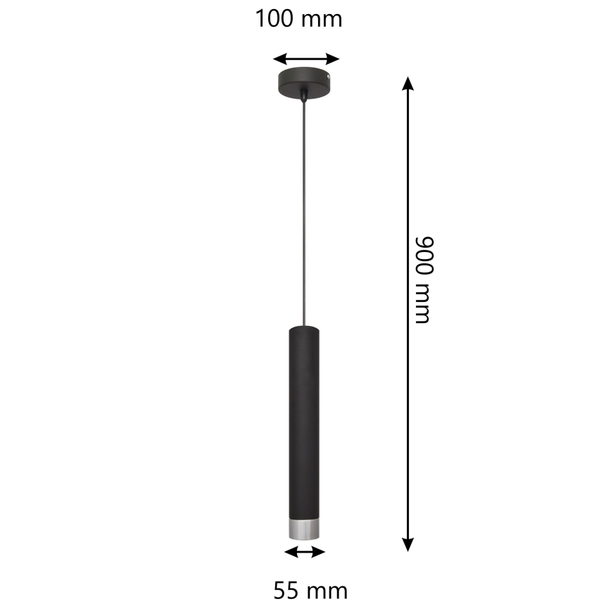 LED Lühter TUBA 1xGU10/4,8W/230V
