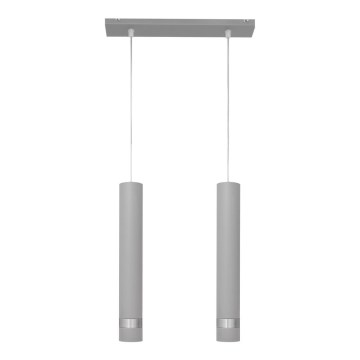 LED Lühter TUBA 2xGU10/4,8W/230V hall/läikiv kroom