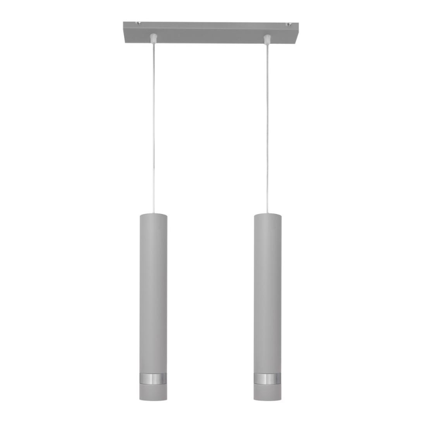 LED Lühter TUBA 2xGU10/4,8W/230V hall/läikiv kroom