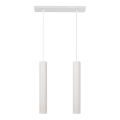 LED Lühter TUBA 2xGU10/4,8W/230V valge