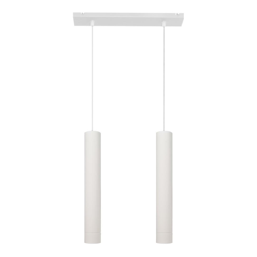 LED Lühter TUBA 2xGU10/4,8W/230V valge