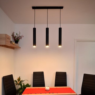 LED Lühter TUBA 3xGU10/4,8W/230V must