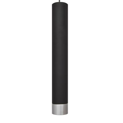 LED Lühter TUBA 3xGU10/4,8W/230V must/läikiv kroom