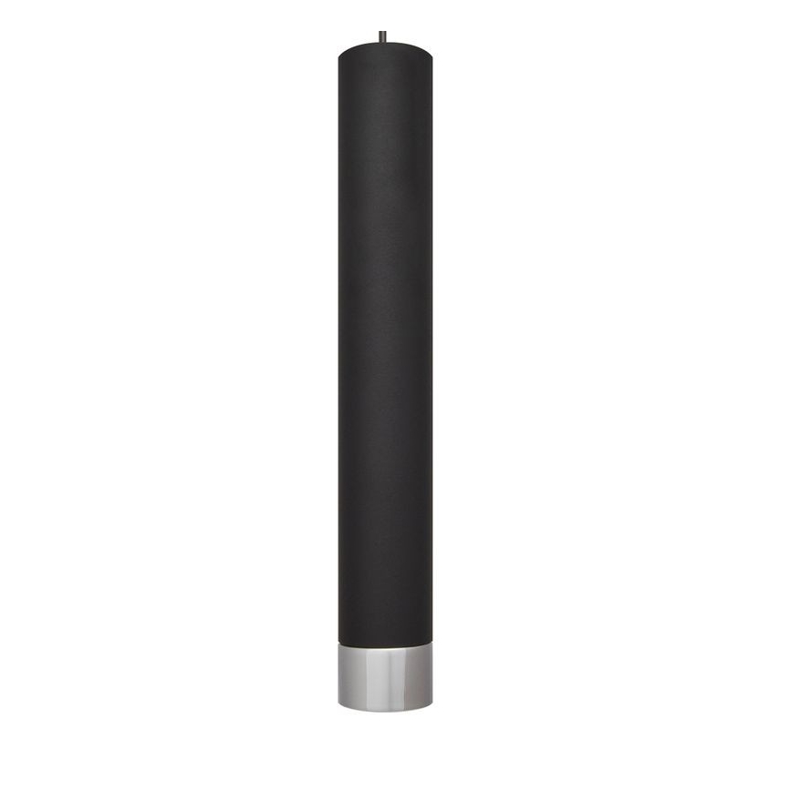 LED Lühter TUBA 3xGU10/4,8W/230V must/läikiv kroom