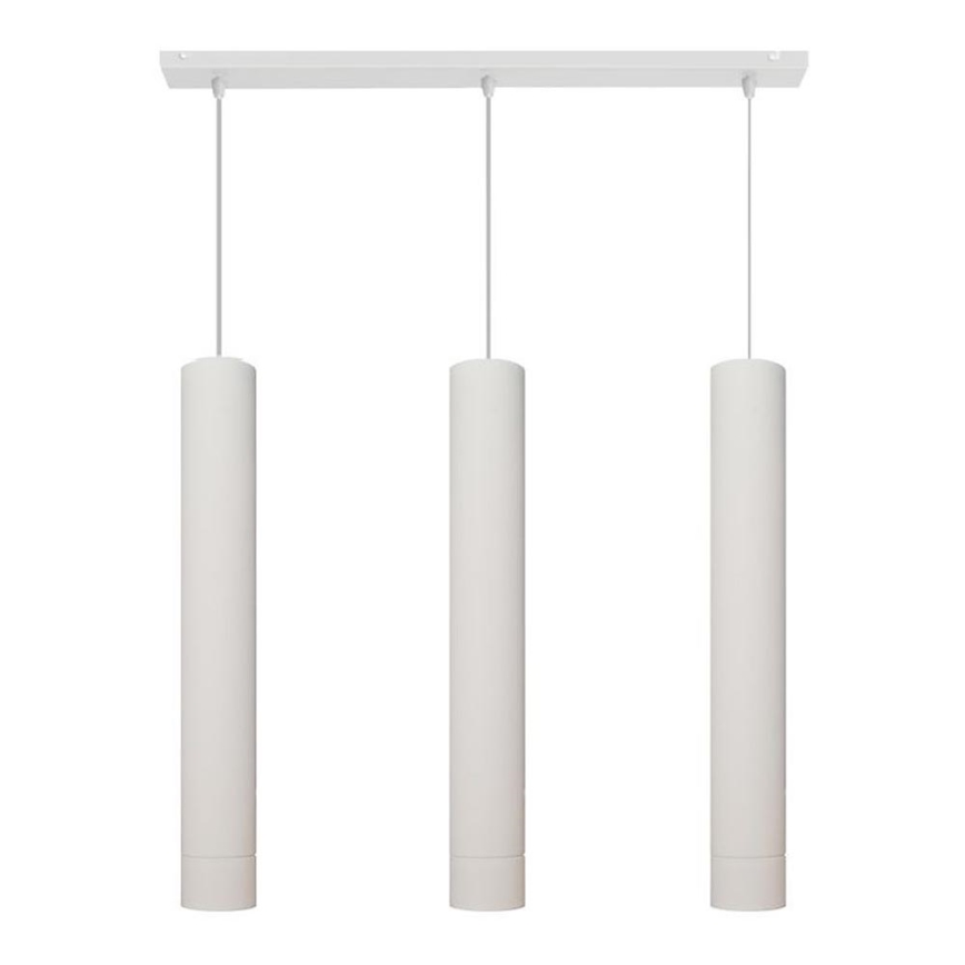 LED Lühter TUBA 3xGU10/4,8W/230V valge