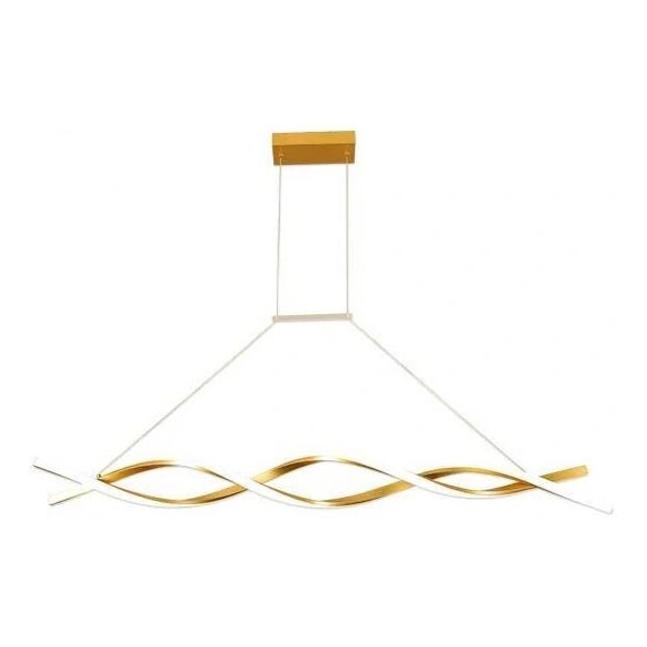LED Lühter TWIST LED/37W/230V 4000K 120 cm kuldne