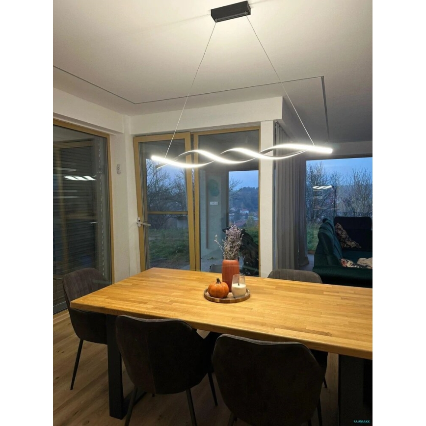 LED Lühter TWIST LED/37W/230V 4000K 120 cm must
