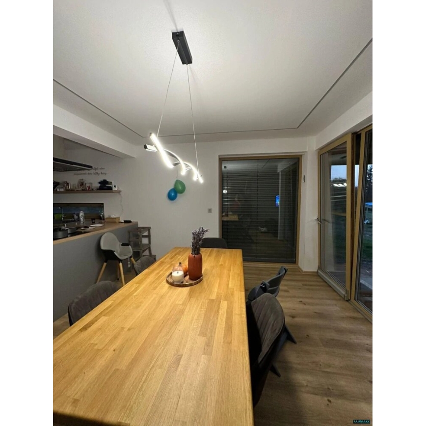 LED Lühter TWIST LED/37W/230V 4000K 120 cm must