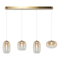 LED Lühter VASO LED/15W/230V kuldne/suitsune
