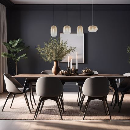 LED Lühter VASO LED/15W/230V kuldne/suitsune