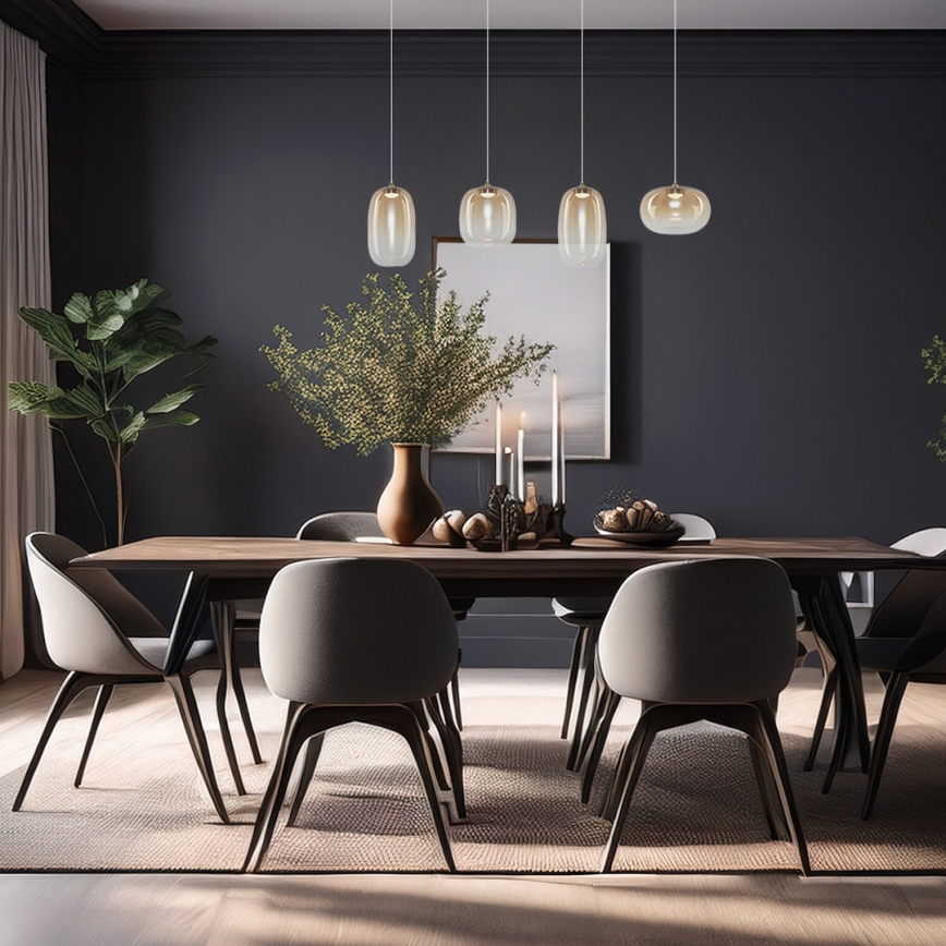 LED Lühter VASO LED/15W/230V kuldne/suitsune