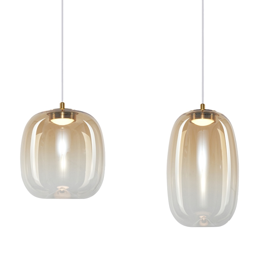 LED Lühter VASO LED/15W/230V kuldne/suitsune
