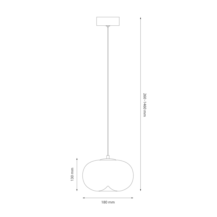 LED Lühter VASO LED/4W/230V d. 18 cm valge