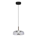 LED Lühter VETRO LED/6W/230V d. 23 cm hall/must