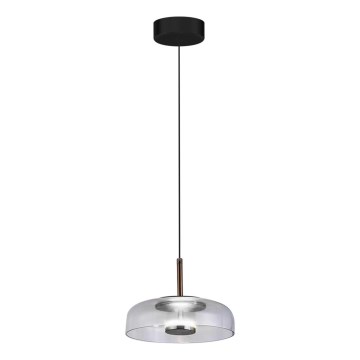 LED Lühter VETRO LED/6W/230V d. 23 cm hall/must