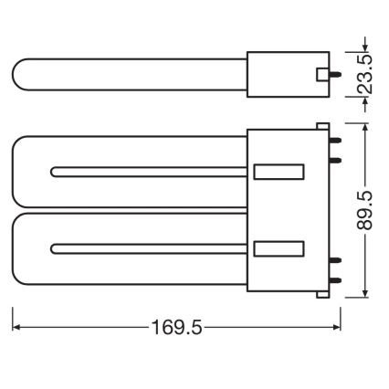 LED Luminofoortoru 2G10/12W/230V 3000K - Osram