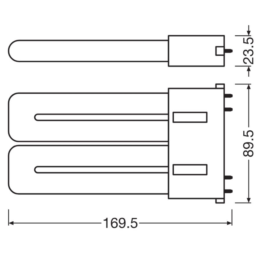 LED Luminofoortoru 2G10/12W/230V 3000K - Osram