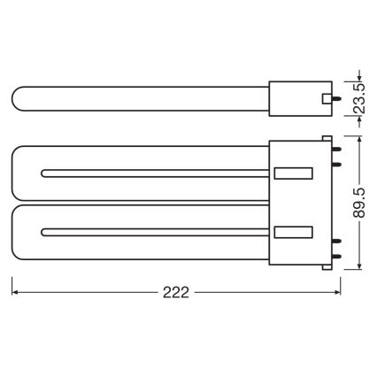 LED Luminofoortoru 2G10/20W/230V 3000K - Osram