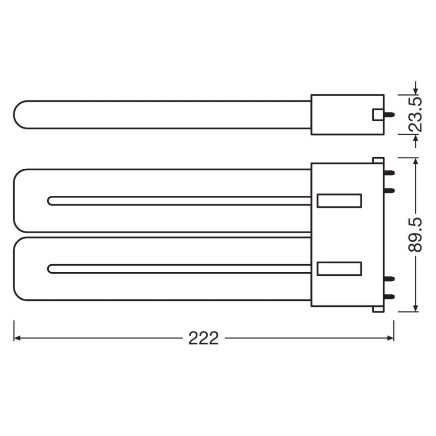 LED Luminofoortoru 2G10/20W/230V 3000K - Osram