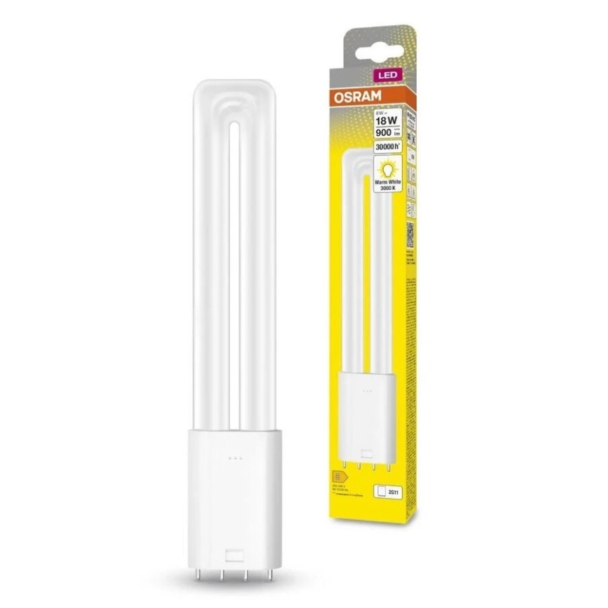 LED Luminofoortoru 2G11/8W/230V 3000K - Osram
