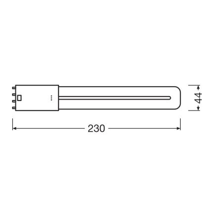 LED Luminofoortoru 2G11/8W/230V 3000K - Osram