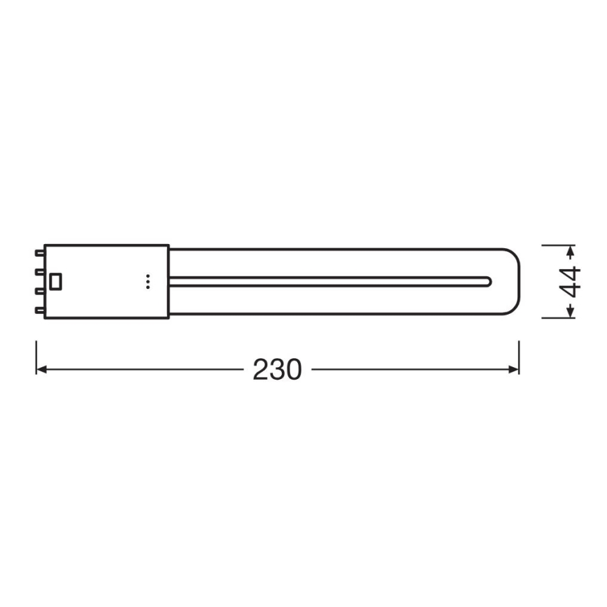 LED Luminofoortoru 2G11/8W/230V 3000K - Osram