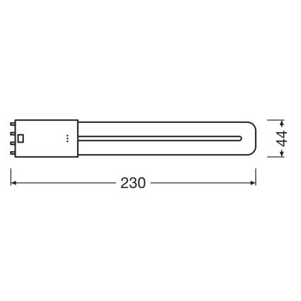 LED Luminofoortoru 2G11/8W/230V 4000K - Osram