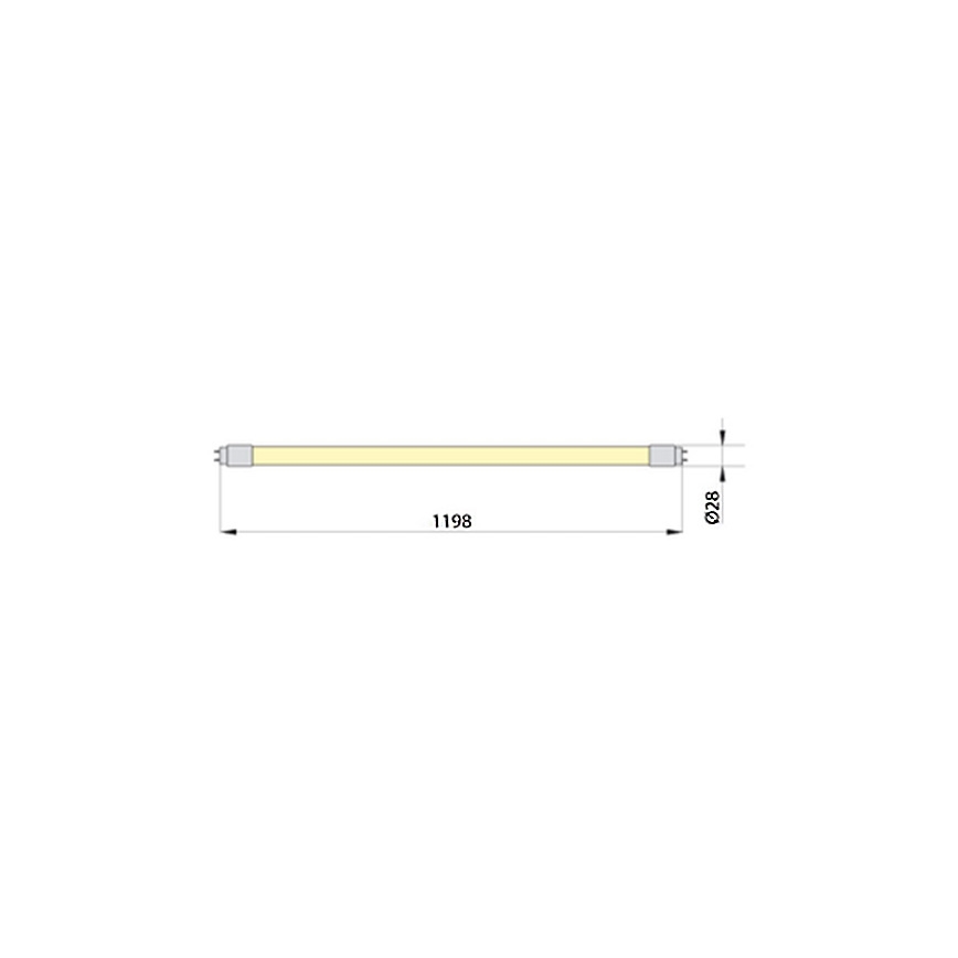 LED Luminofoortoru ECOSTER T8 G13/18W/230V 4000K 119,8 cm