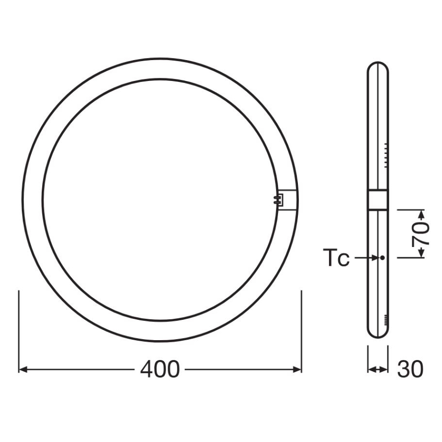LED Luminofoortoru G10q/24W/230V 6500K - Osram