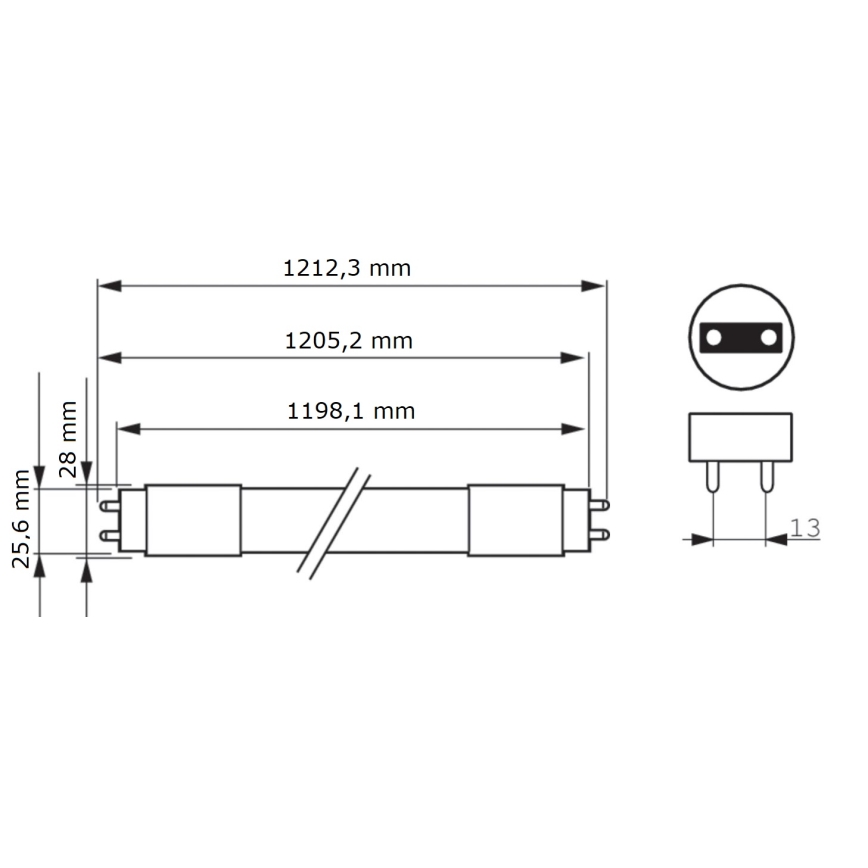 LED Luminofoortoru Philips MASTER T8 G13/16W/80V 6500K 120 cm