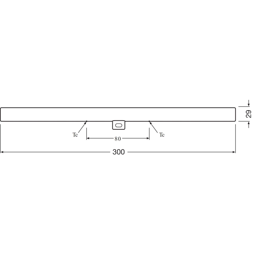 LED Luminofoortoru S14d/3,5W/230V 2700K 30 cm - Osram