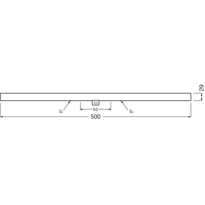 LED Luminofoortoru S14d/6W/230V 2700K 50 cm - Osram