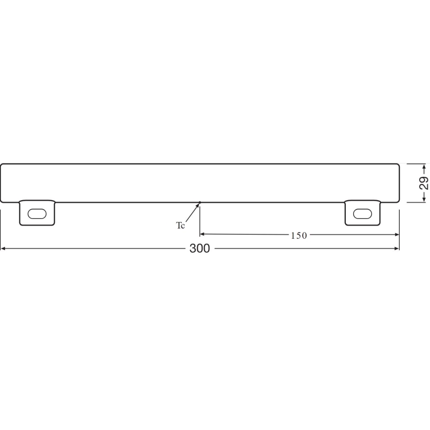LED Luminofoortoru S14s/3,5W/230V 2700K 30 cm - Osram